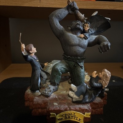 Harry Potter ''The Troll Battle'' Master Piece Figurine - Enesco #836249 2000s