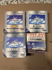 Gemini Jets Boeing 1:400 Scale Delta ATA Airlines Lot Of 4 (Read Description)