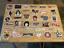Rock and Roll Bands 35 Piece Sticker Lot A 