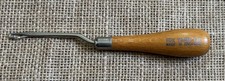 Vintage Fox Yarn Co Latch Hook Tool Wood Handle Made In England