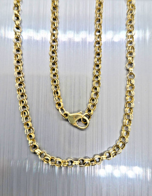 Vintage 9ct Yellow Gold Garibaldi Chain Necklace 4.57g. - 18''