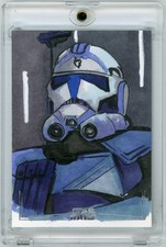 Marketplace image: 2026 Topps Chrome Star Wars Galaxy CLONE TROOPER Aaron Laurich Sketch Card 1/1