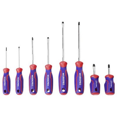WorkPro 8 tlg Universal Schraubendreher-Set PH0, PH1, PH2