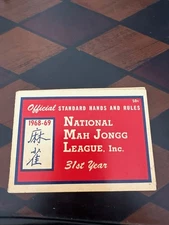 1968-69  National Mah Jongg League Card/Rule Standard Print