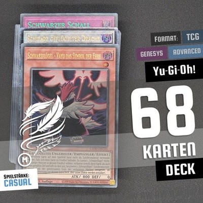 Yugioh! - Schwarzflügel Deck - Crow Hogan - Blackwing - ORIGINAL & Deutsch!   