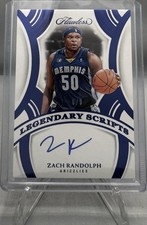 2024-25 Flawless Zach Randolph Legendary Scripts Blue Auto #LSC-ZBO /8