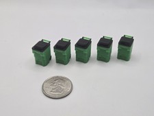 1/64 Scale Trash Bins *5 Pack* in Green