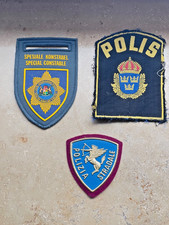 3 x Polizei Uniform Aufnäher, Patch, Ärmelabzeichen, 10