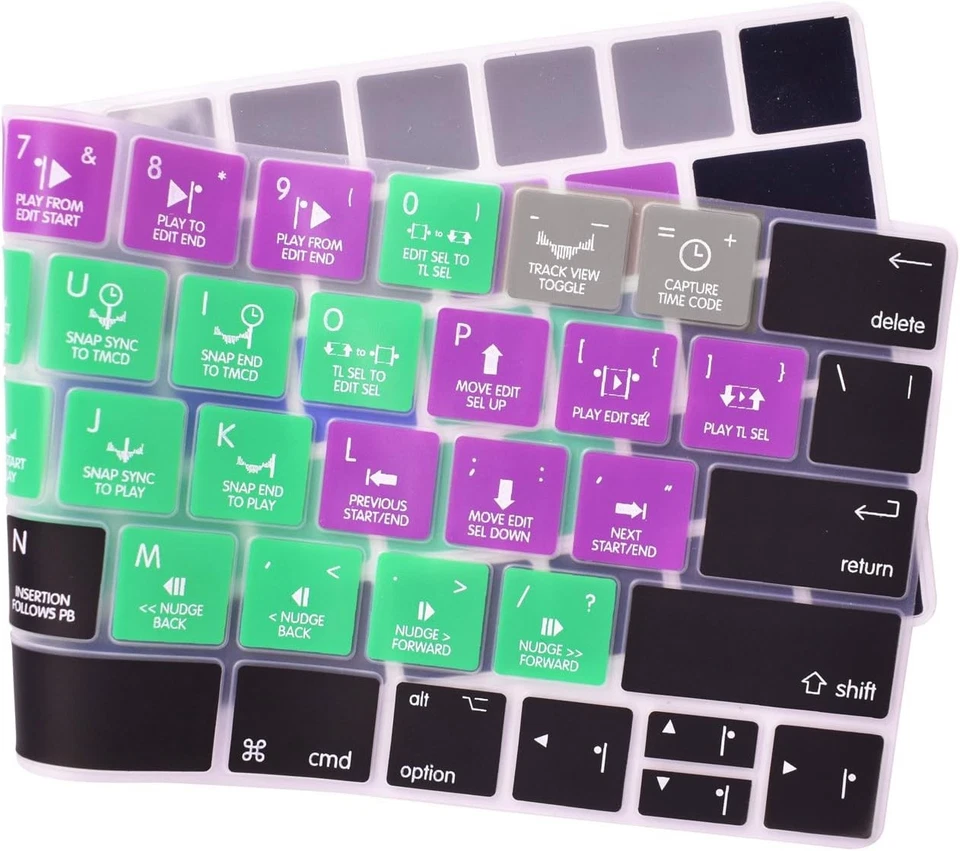 Avid Pro Tools Shortcuts Hotkey Keyboard Cover New Macbook [Touch Bar]  - Image 4 of 4