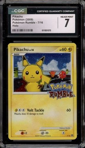 Pokemon Pikachu Rumble Holo #7 CGC 7