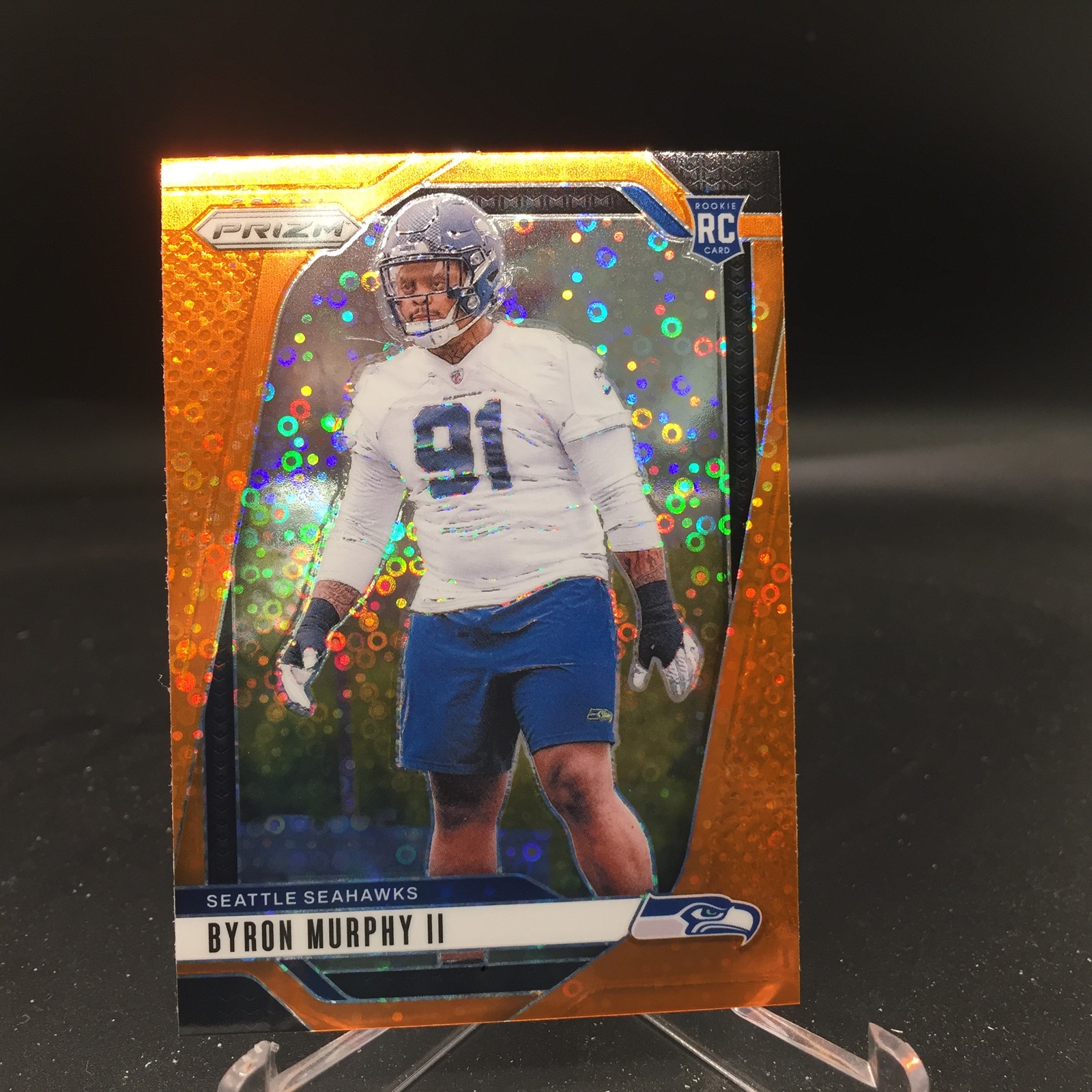 Byron Murphy II 2024 Panini Prizm Disco 317 Seattle Seahawks Rookie