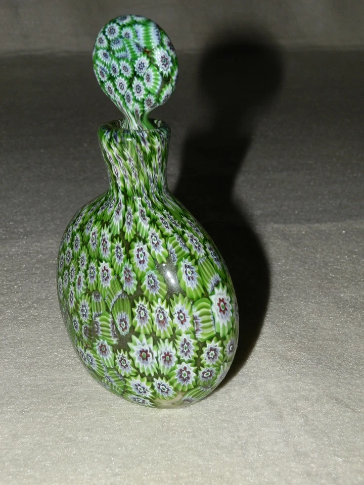 Vintage Parfümflasche Flakon - Murano Glas mit Stöpsel - - Bild 2 von 4