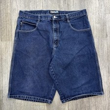 Y2K Southpole Jean Shorts Size 38 Dark Denim Baggy Wide Leg Skater Hip Hop