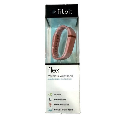 New Fitbit Flex Wireless Activity Sleep Wristband Tangerine Open Box 2015