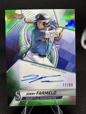 2025 Bowman’s Best Jonny Farmelo on card Auto Green /99 Seattle Mariners