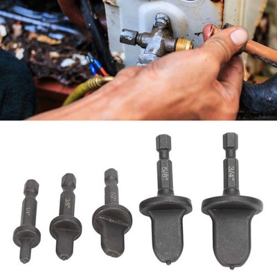 Klimaanlagen Kupferrohr Flaring Set mit 5 teiligem Bohrer und Swaging Tool Set