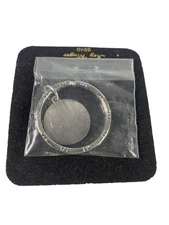 Key Ringer 5940 Silver Tone Metal Engravable Disk Key Ring Keychain New