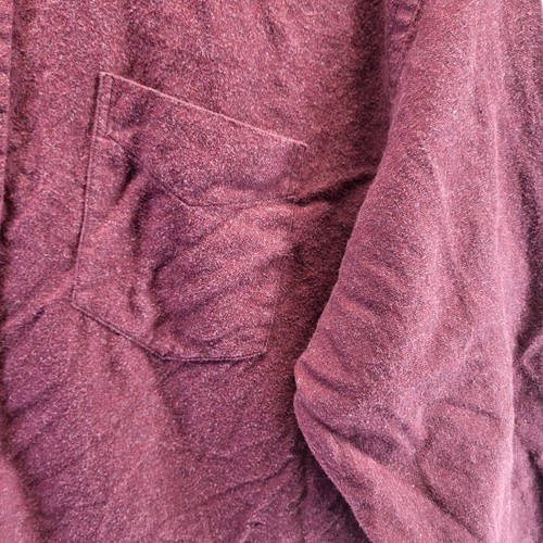 Proper Cloth Beacon Flannel Button Shirt Mens 17.5 33 Burganday Long Sleeve 2XL - Picture 6 of 18