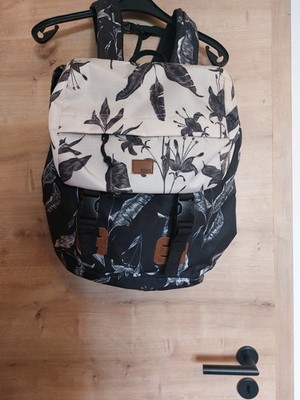 Rucksack ROXY schwarz weiß NEU