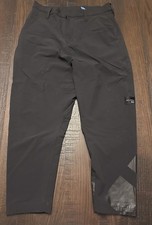 Adidas Womens Medium Black Nylon Windbreaker Pants Skinny Mesh Lined Pockets Zip