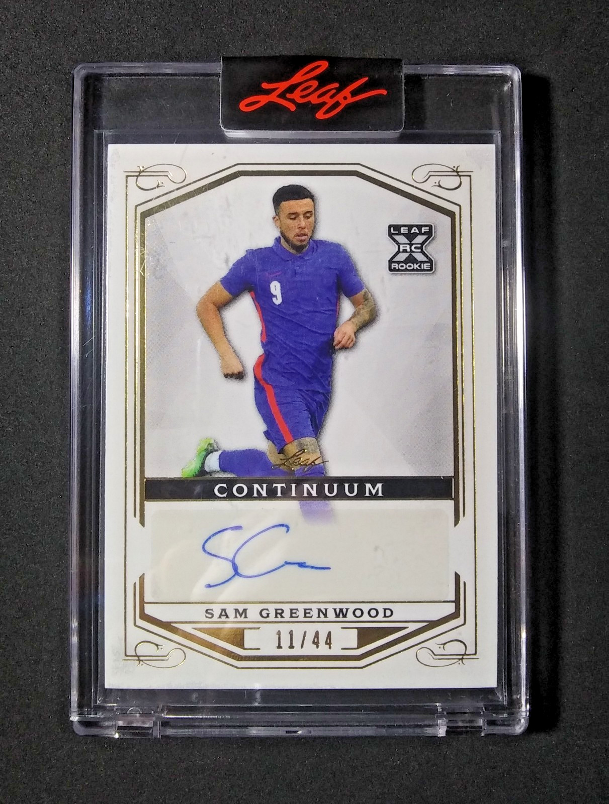 2022 Leaf Continuum /44 Rookie Autographs #75 Sam Greenwood RC SSP F POG ENCASED view 5