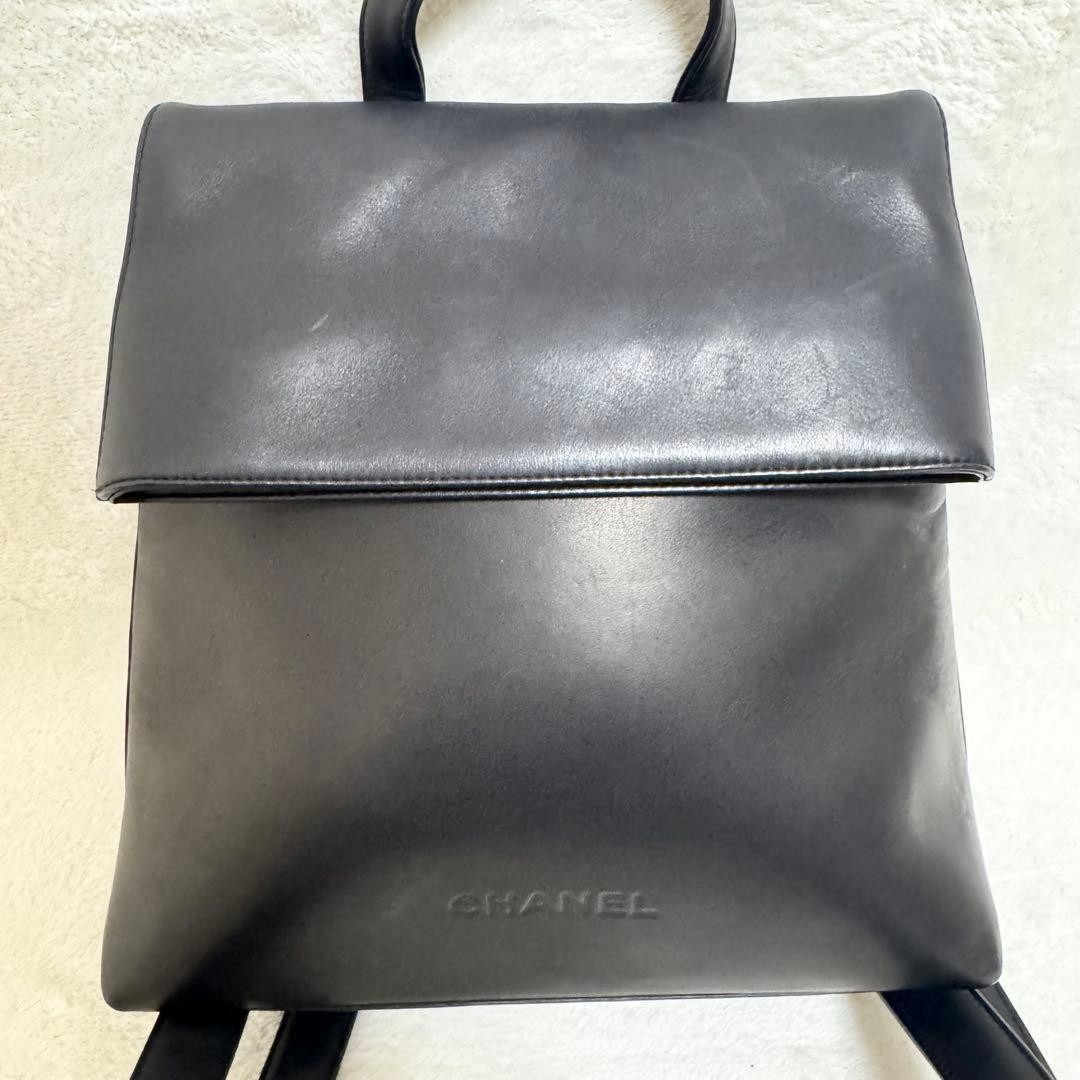 Excellent Condition CHANEL Backpack Lambskin Leat… - image 2