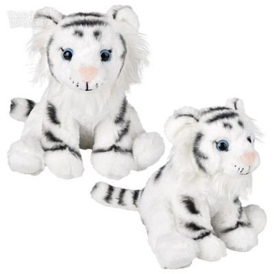 RI 8'' Animal Den White Tiger Plush