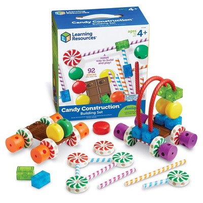Learning Resources Candy Construction Building Set - 92 Pieces, Ages 4+, Fine