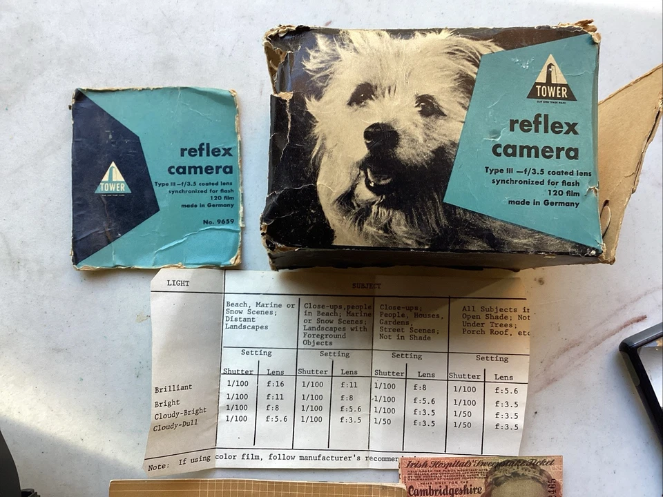 Редкий винтажный Tower Reflex III Tar 120 пленочная камера Westar 1:3.5/75 объектив Sears - Изображение 3 из 4