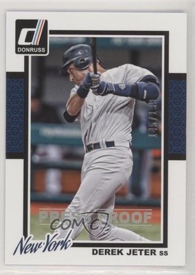 2014 Panini Donruss Press Proof Silver 145/199 Derek Jeter #154 HOF 0w8