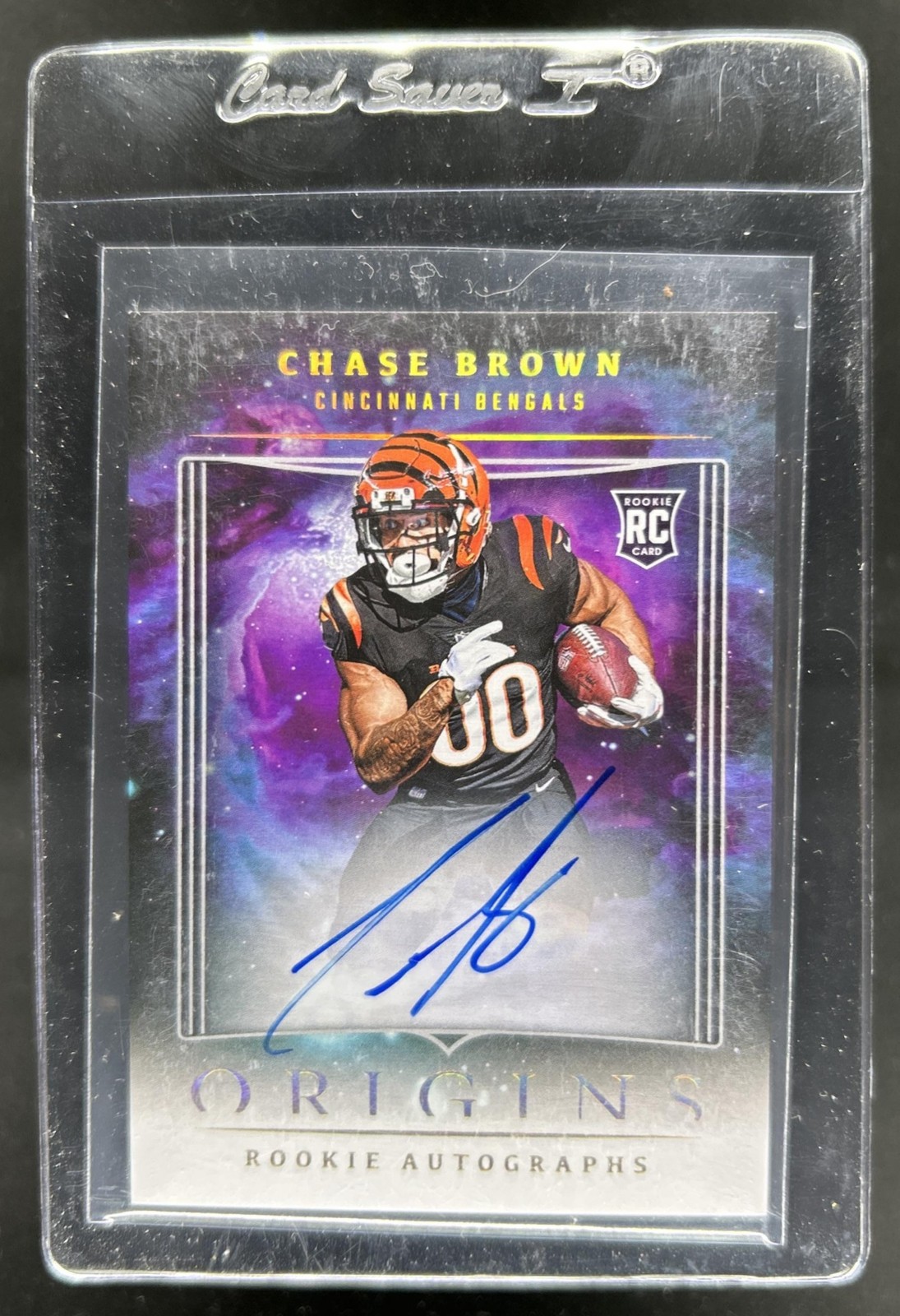 Chase Brown Panini Origins Rookie Autographs #RACBR Base