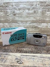 Vintage Canon Sure Shot 65 Zoom Date Point and Shoot 35mm Film Camera TESTED