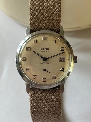 Vintage Herrenuhr DISPOL 60er Jahre sehr guter Zustand sehr präzise