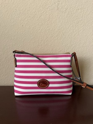 Dooney & Bourke Sullivan Coated Fabric Crossbody Pouchette Pink/White