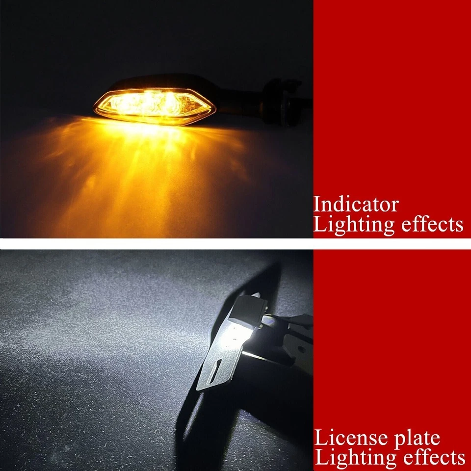 Eliminador de guardabarros LED R3 MT03 señal de giro para YAMAHA YZF R25 MT-03/25 cola ordenada Foto 3 de 4