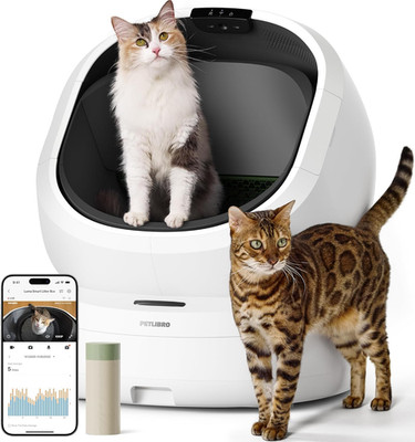 Luma Automatic Cat Litter Box Ai-Camera Waste Analysis, Auto Odor-Control Self C