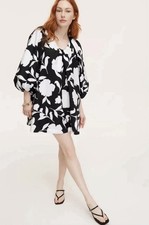 Kate Spade x Target Women Classic Rose Poplin Long Sleeve Mini Dress Medium NWT