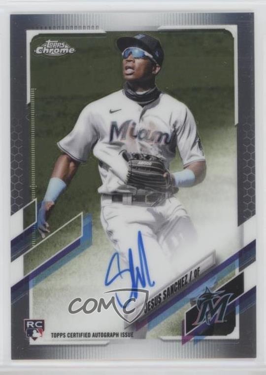 2021 Topps Chrome Rookie Auto Jesus Sanchez #RA-JS Auto RC 0rm0