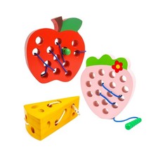Wooden Lacing Toys for Toddlers,Toddler Travel Toys Car Plane Games... Fast Ship