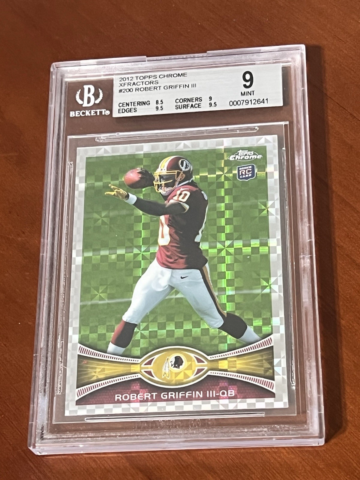 Robert Griffin III Rookie (Graded BGS 9 Mint) 2012 Topps Chrome Xfractor #200