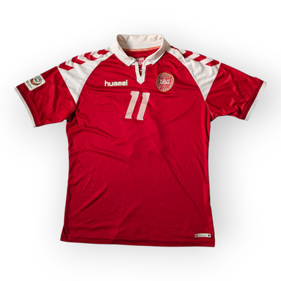 Hummel 2017 Denmark '1992 Tribute' Anniversary Home Shirt #11 Jersey Size XL/XXL