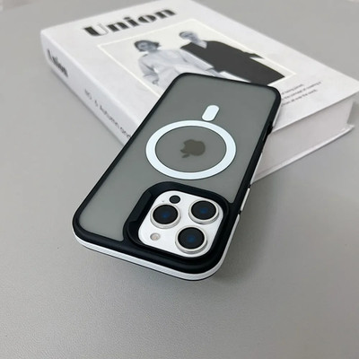 Luxus Magnetische Farbe Matt Durchscheinend Stoßfest Hülle für iPhone 11 12 13 14 1