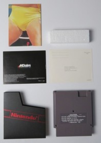 HULK HOGAN 1988 NES WWF Wrestlemania Nintendo Akklaim gioco CIB con poster testato