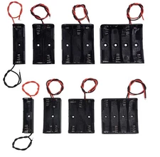 LampVPath 8-Pack 1-4 AA AAA Battery Holders for DIY Electronics Projects