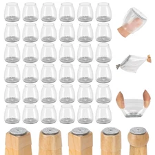 36 Pack Upgraded Ruby Slider Chair Leg Protector Hardwood Floors Fits All Shape