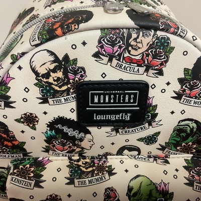 Loungefly Universal Monsters Tattoo Art Mini Backpack Loungefly Universal Monsters Tattoo Art Mini Backpack | Hot  main image 4