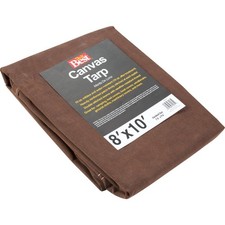 Do it Best 10 Oz. 8 Ft. x 10 Ft. Canvas Tarp TCR10008010T SIM Supply, Inc.