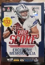 2017 Score NFL Blaster w/Exclusive Mem Card-New Sealed -Possible Mahomes RC Auto