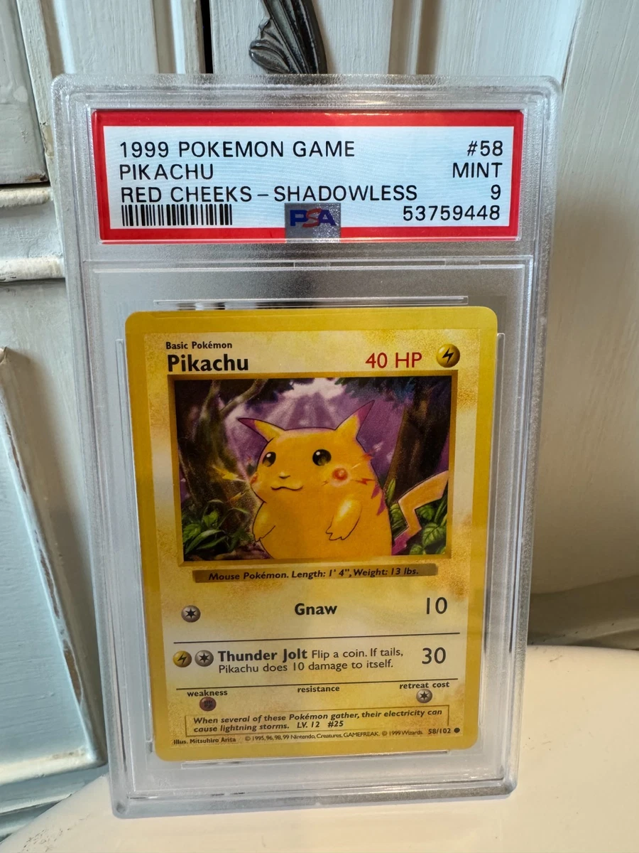 Pikachu Pokémon TCG Individual Trading Card Games Base Set in