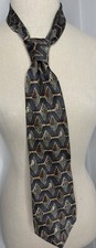 Men's Silk Tie by Bosa 100% silk Le Collection MADE IN USA Gray, Multi-color
